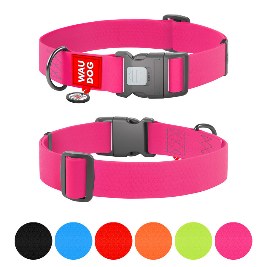 Нашийник для собак водостійкий WAUDOG Waterproof з QR паспортом, пластиковий фастекс, XXL, Ш 40 Коломыя - изображение 1