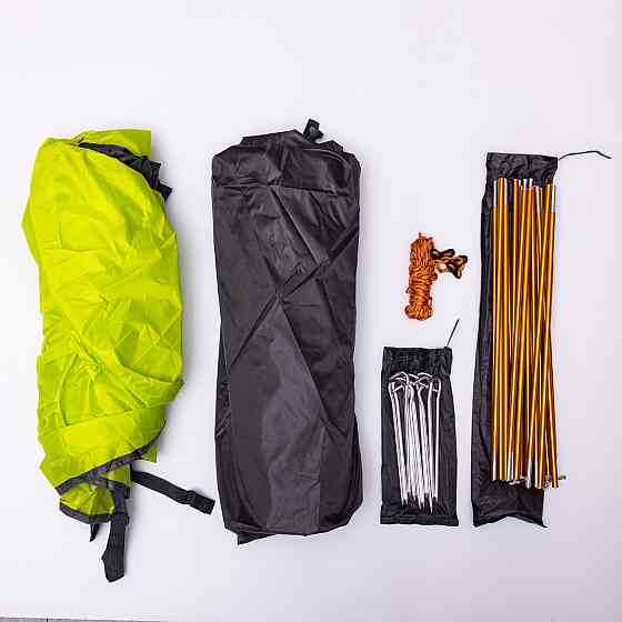 Кемпинговая палатка на 3 места для отдыха и рыбалки Салатовая Киев