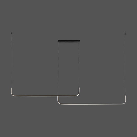 VALESO Люстра підвісна світлодіодна акрилова VALESO 2023199 BK+WT Киев