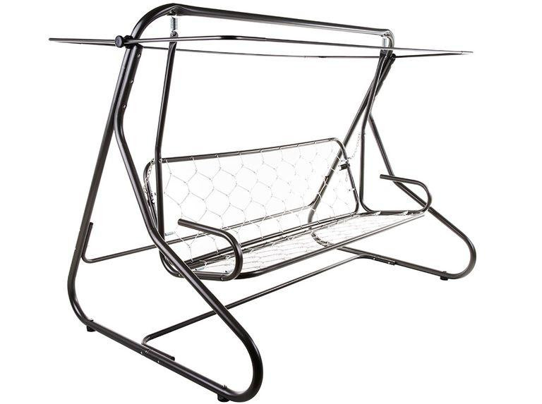 Гойдалка садова Patio Milano, сіро-рожевий геометричний принт Київ - фото 4