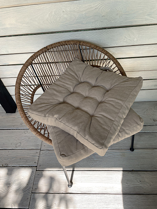 Подушка для стільців (50x50х8 см) Decorator Соро колір тауп 84-049 Київ - фото 4