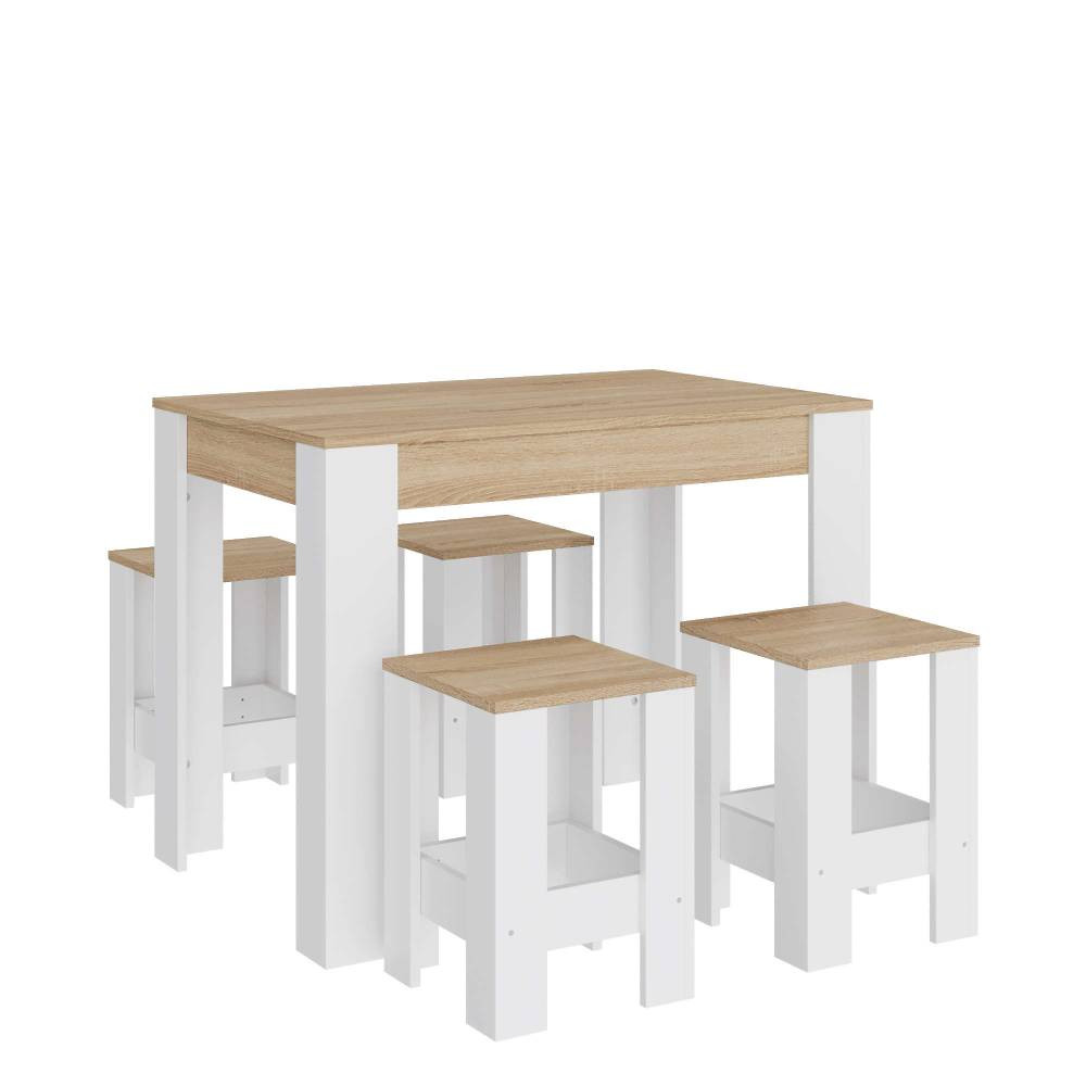 Обідній комплект Еверест стіл СТО-1/4 табурети Т-1 (4шт) Дуб сонома/Німфея Альба (DTM-071148) Львів - фото 6