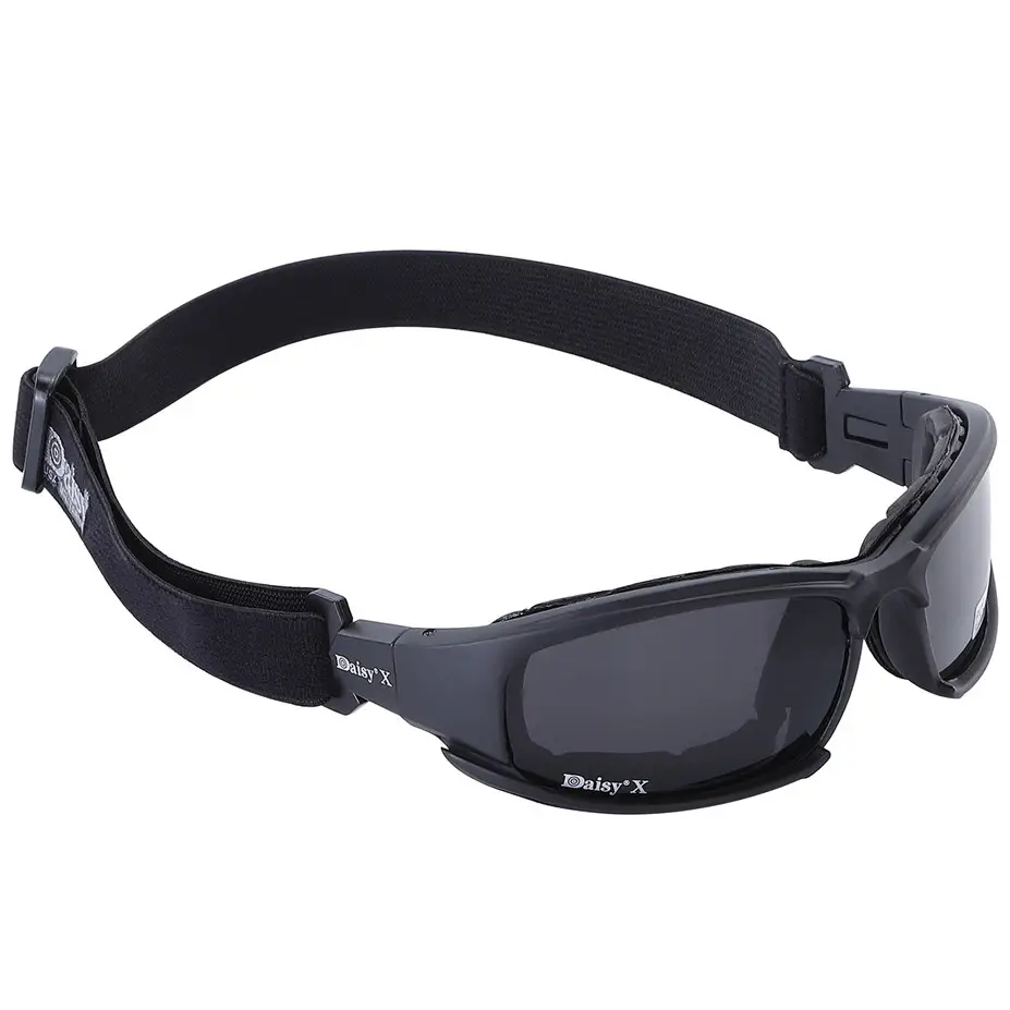 Очки тактические с поляризацией Daisy Х7 4 сменных линзы + чехол (Черный) Киев - изображение 9