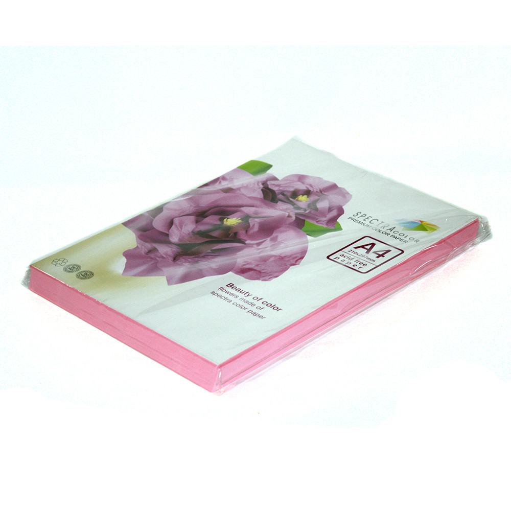 Папір ксероксний кольоровий "Spectra" A4 160г/м 100арк  паст. Pink 170 рожевий  16.4303, шт Київ - фото 1