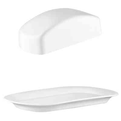 Масленка кухонная Ardesto 20.3х12.7х6.4см, порцеляна, білий (AR3751) Вінниця