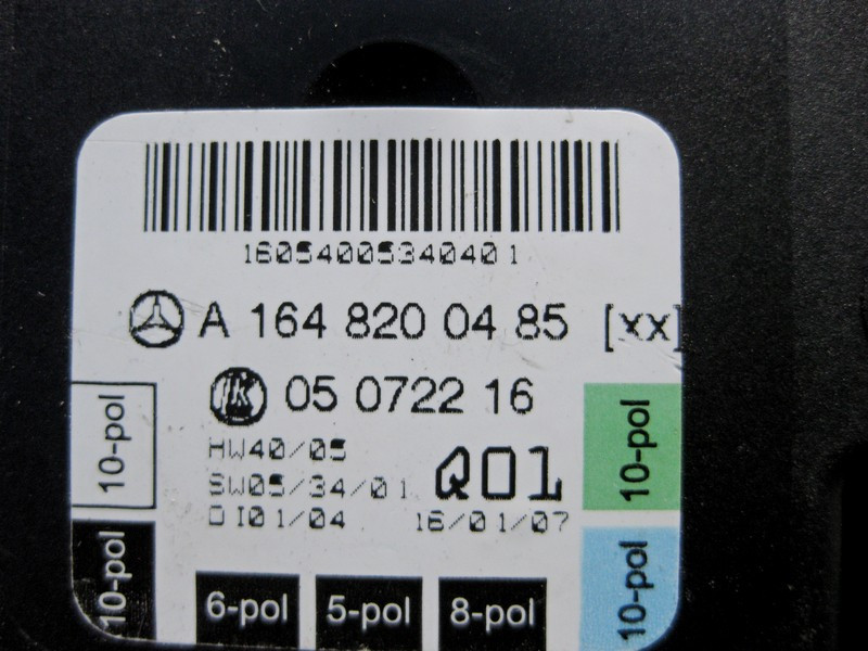 Mercedes-Benz  A1648200485 Блок керування передніх правих дверей GL X164 ML W164 R-Class W251 Одеса - фото 3