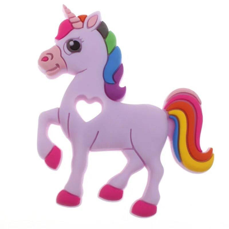 Силиконовый прорезыватель для зубов. Единорог. цвет белый, фиолетовый, мятный Киев - изображение 4