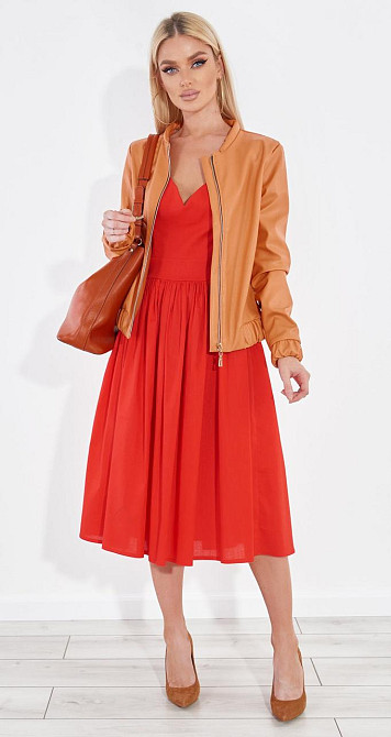 Яркая куртка из эко кожи Киев - изображение 1