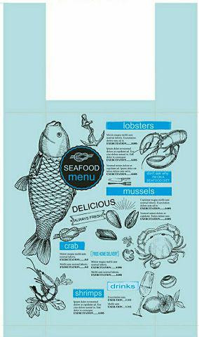 Майка п\э (тип FA) 320(2*80)*550/0.013  SEAFOOD  Леоми (100 шт) Харьков - изображение 1