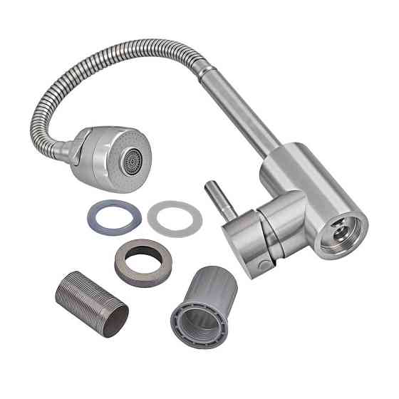 Кухонний змішувач Armata SUS-011(N) Reflector з рефлекторним виливом без підводки (CH6483) Харків