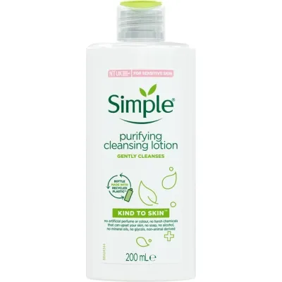 Лосьйон для обличчя Simple Kind to Skin Purifying Cleansing Lotion 200 мл (5011451103849) Вінниця - фото 1