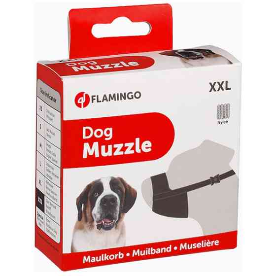 Flamingo Muzzle Nylon XXL ФЛАМІНГО НЕЙЛОН намордник для собак порід сенбернар, мастиф, бладхаунд Київ