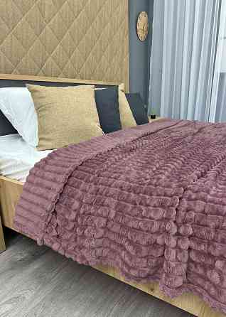 Плед-покривало Кубик 200х220 см (+-10см) Ліловий (87-231) Київ