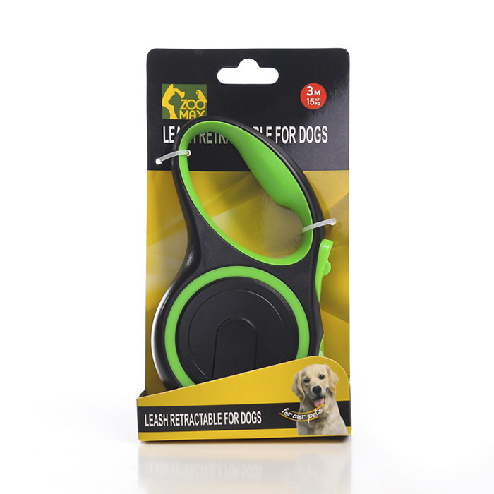 Повідець рулетка зелена стрічка 3м 15кг 708-3M-Green ZooMax Вінниця - фото 1