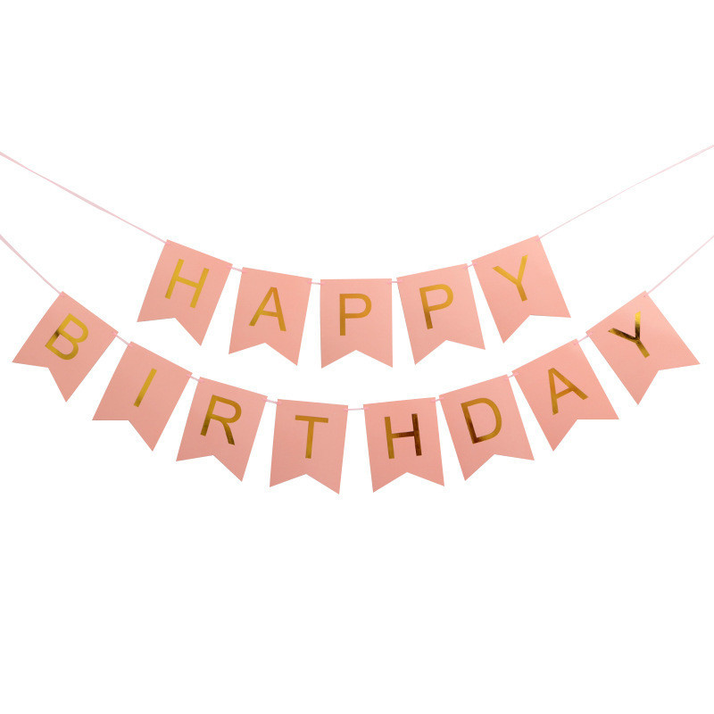 Гирлянда флажки Happy Birthday one size розовый Киев - изображение 3