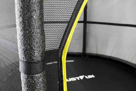 Батут дитячий Just Fun 140 см Black із захисною сіткою для дітей Київ
