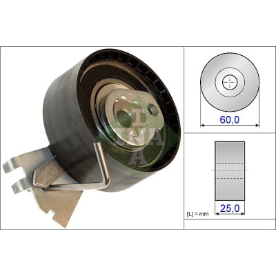 Ролик натягувача ременя INA 531 0572 10 Вінниця - фото 1