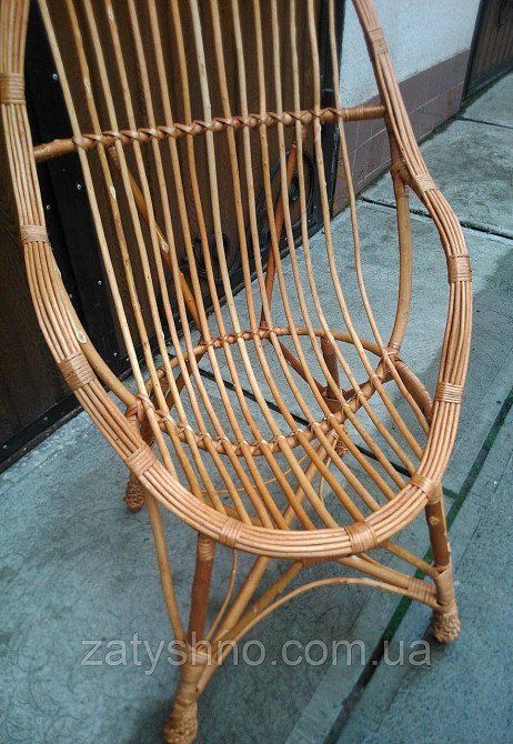 Кресло балконное плетеное с подлокотниками Киев - изображение 7