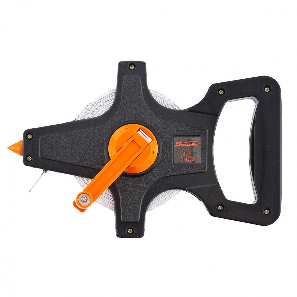 Рулетка геодезична, 30 м х 12,5 мм, стрічка ПВХ, відкритий корпус SPARTA Полтава - фото 1