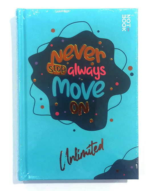 Блокнот В6/176 арк. "Аркуш""Never stop" # офсет, тверда обкл., мат. лам. + виб. УФ, 1В2357, шт Київ - фото 1