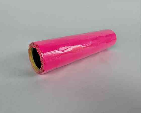 Цінник паперовий маленький малиновий (12х22 мм) 5 м (а8) (8 шт.) Харків