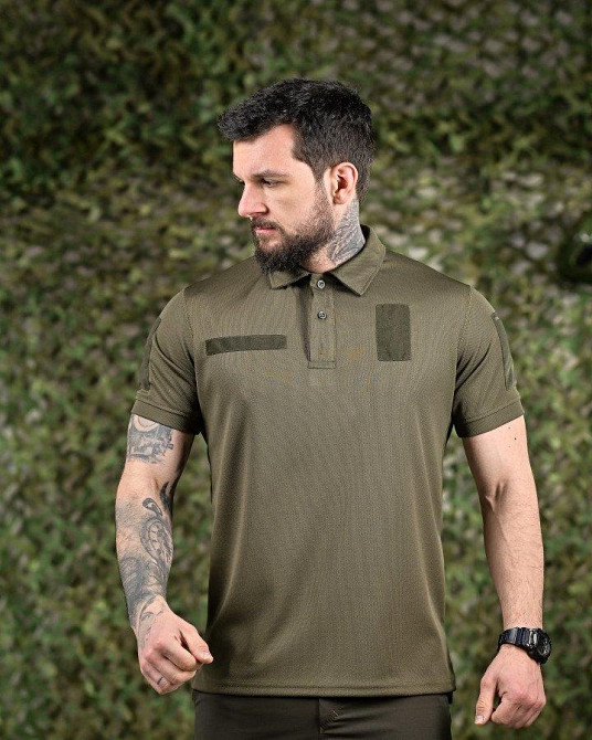 Тактична футболка поло PATRIOT олива ВТ6301 Одеса - фото 2