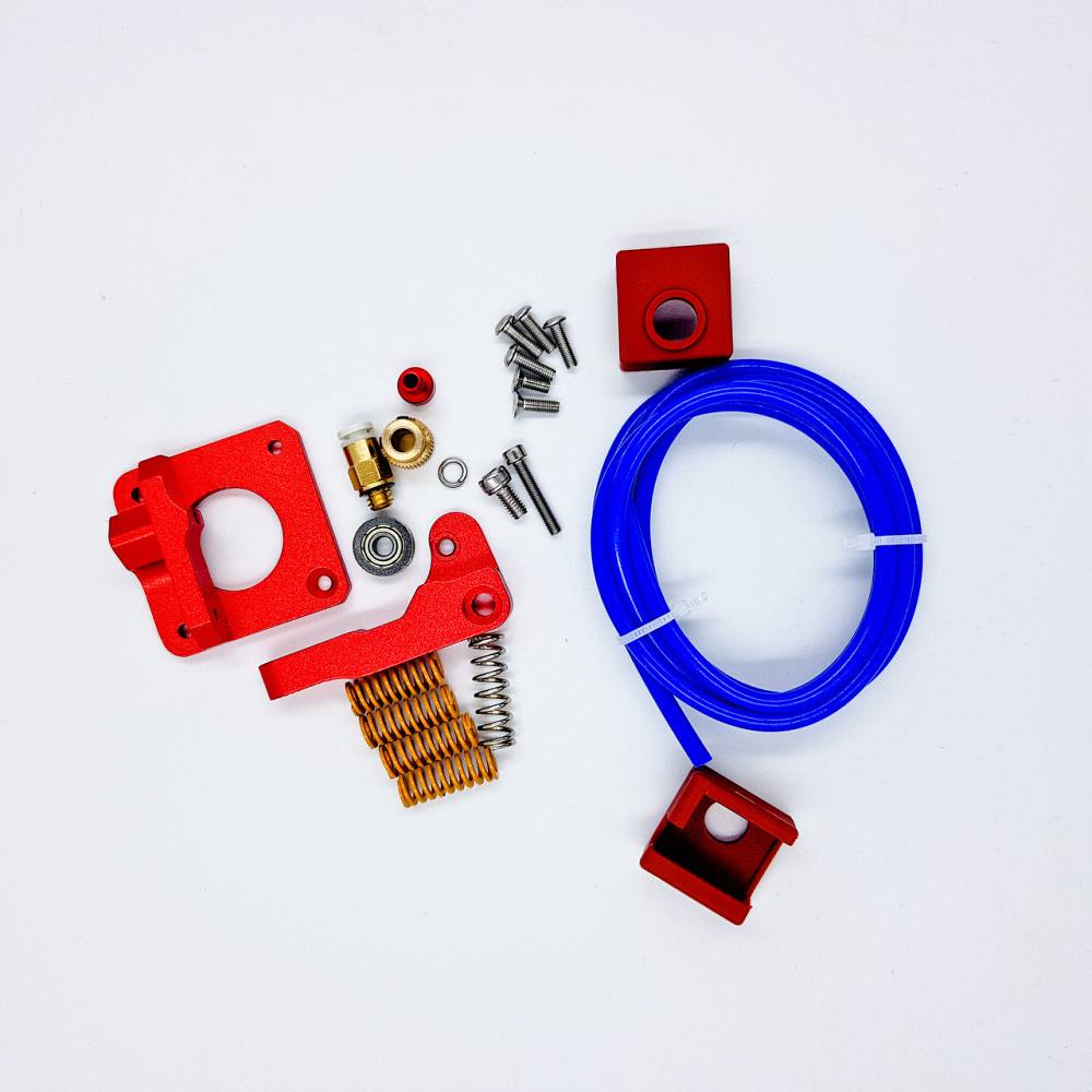 Металевий Екструдер Maccurat для 3D-принтера Ender 3 CR10 з пружинним вирівнюванням,та силіконовим чохлом для блока J-head MK9 Київ - фото 7