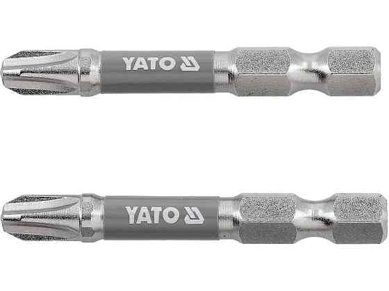 Насадка викруткова YATO PH3 х 50 мм. HEX 1/4", покрита нікелем, 2шт.[10] Одеса