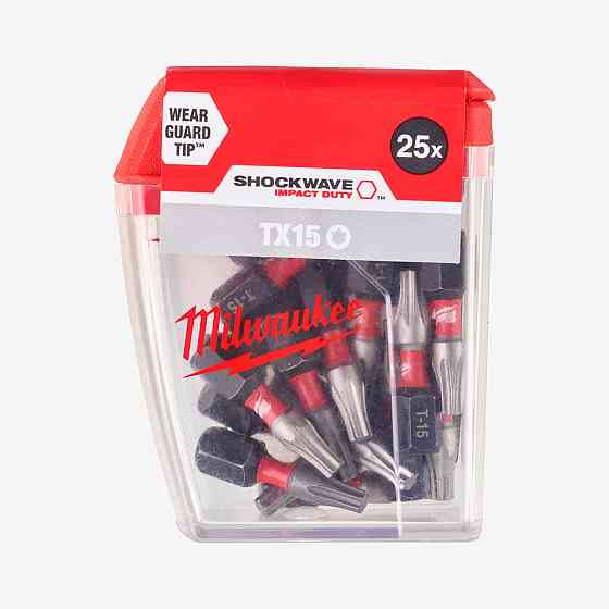 Біта SHOCKWAVE MILWAUKEE, TX15, 25мм, (25шт) Одесса