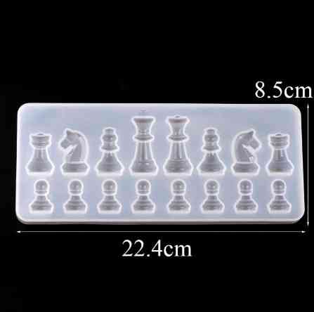 Молд силиконовый Шахматы 224 на 85 мм серый Киев