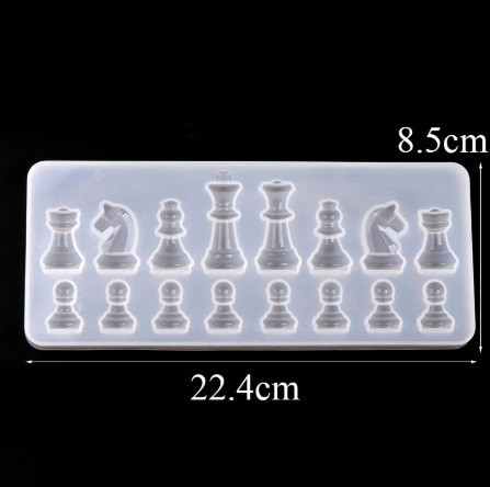 Молд силиконовый Шахматы 224 на 85 мм серый Киев - изображение 2