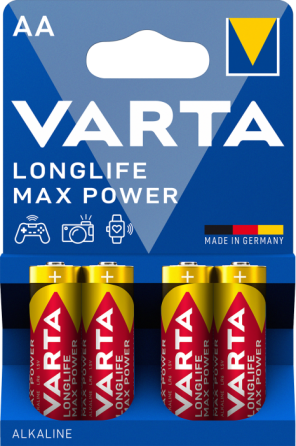 Батарейка пальчик VARTA LONGLIFE MAX POWER AA 1.5V блістер 4 шт Рівне