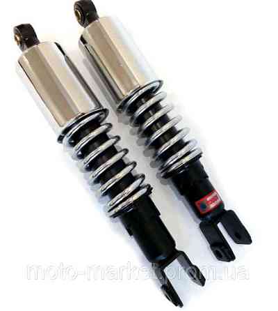 Амортизатори (пара) МТ, ДНІПРО 360mm, регульовані (хром) EVO-2 Київ