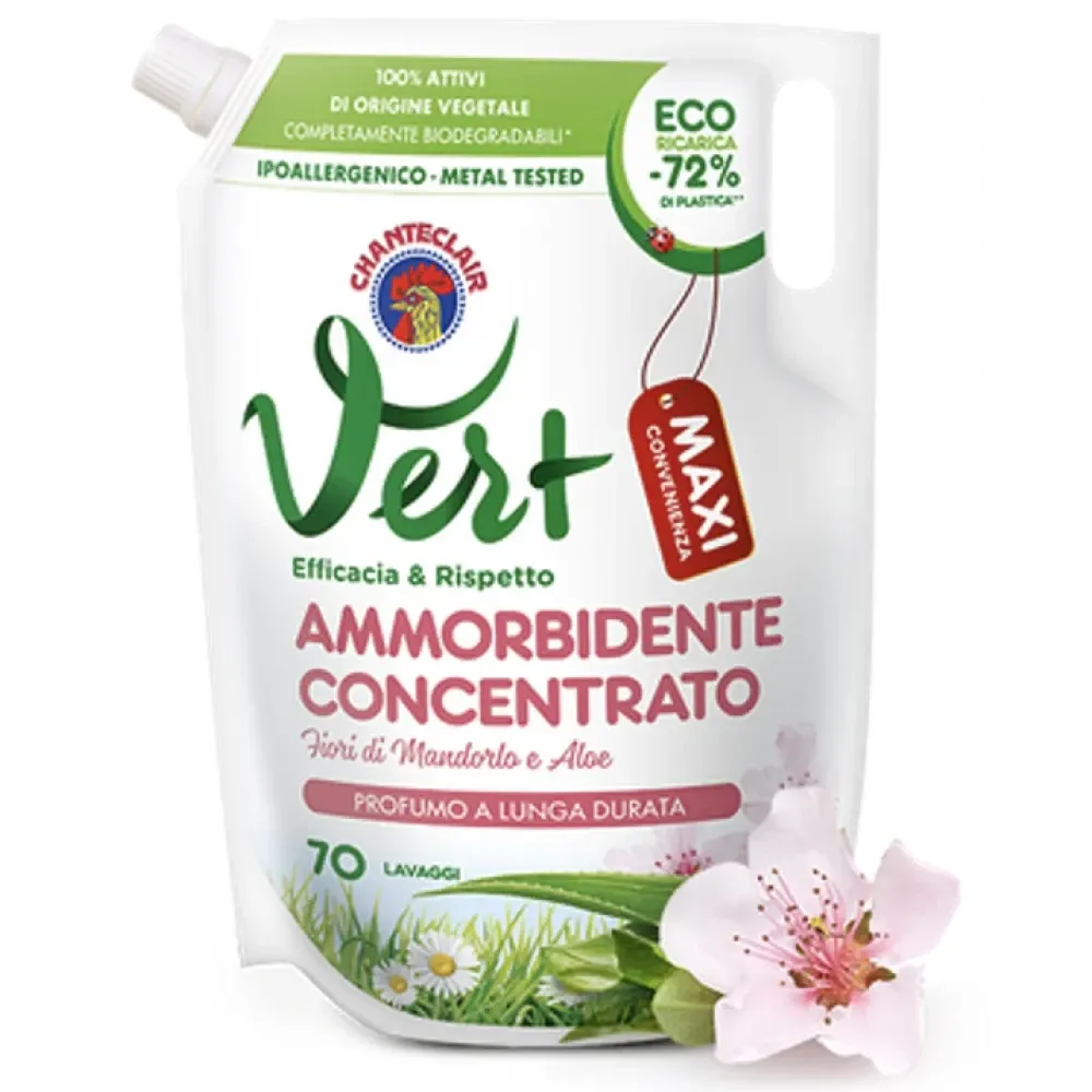 Кондиционер для стирки концентрат экологический Chanteclair Vert 70 стирок 1400 мл Львов - изображение 1