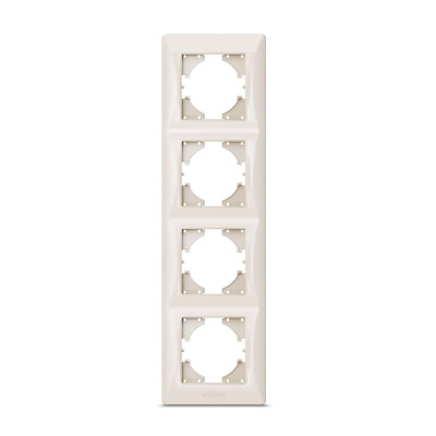 Рамка Videx BINERA кремова 4 поста (VF-BNFR4V-CR) Вінниця - фото 1