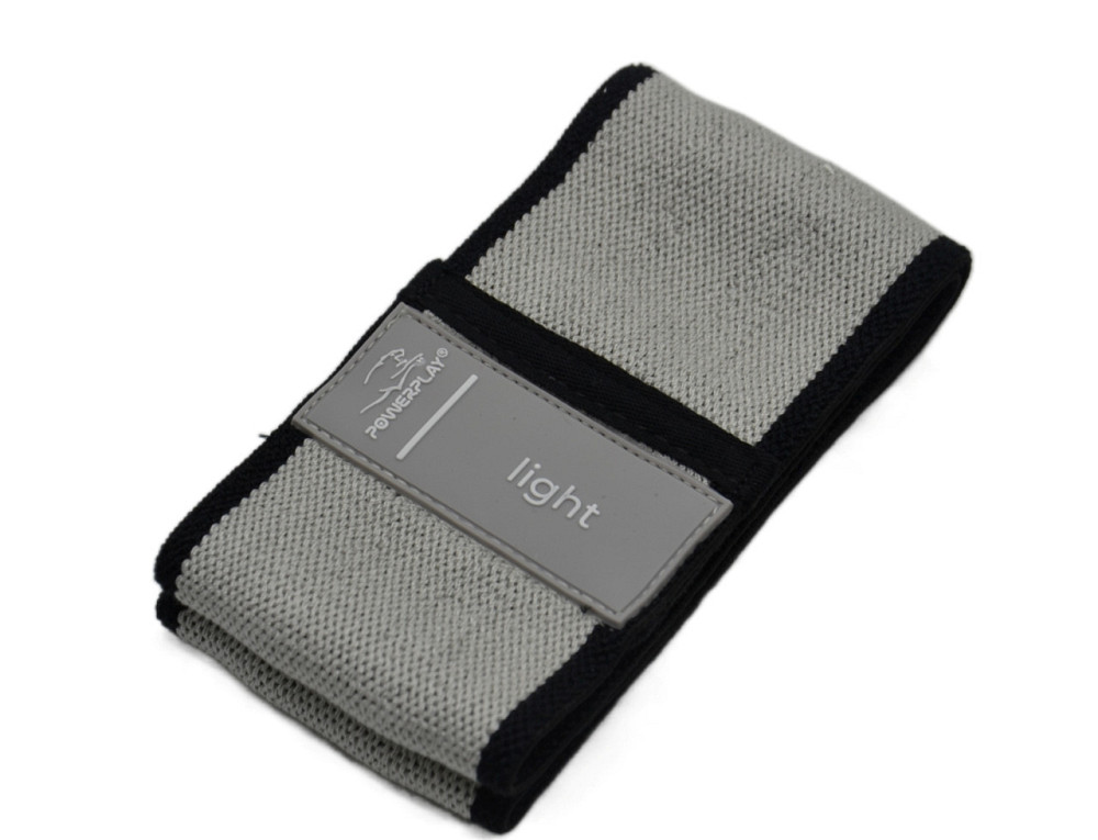 Тканева гумка для фітнесу та спорту PowerPlay 4111 Hip Band S  Heavy Сіра (d_64cm) Луцьк - фото 6