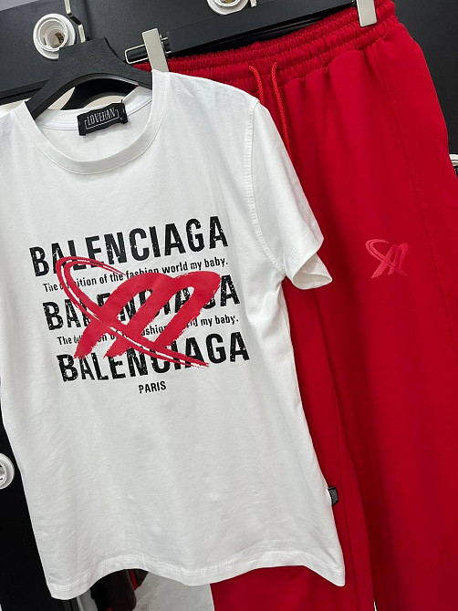 Стильний жіночий, зручний костюм двонитка пеньє + кулір Червоний, 46 Одеса - фото 4