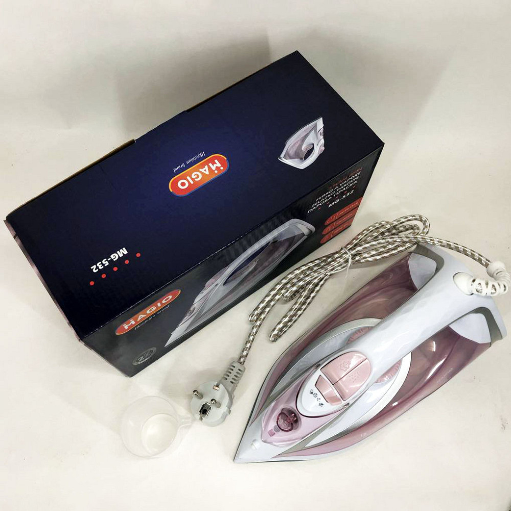Паровой утюг для ухода за тканью MAGIO MG-532 2800 Вт, Электрический утюг для бытовых нужд IL-30 Львов - изображение 8