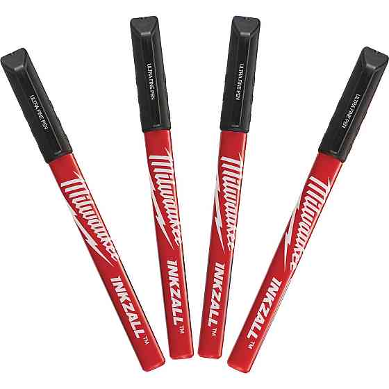 Набір маркерів Fine Tip InkZAll MILWAUKEE, чорний, (4шт) Одесса