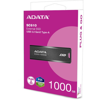 Накопитель SSD USB 3.2 1TB SD610 ADATA (SC610-1000G-CBK/RD) Винница - изображение 5