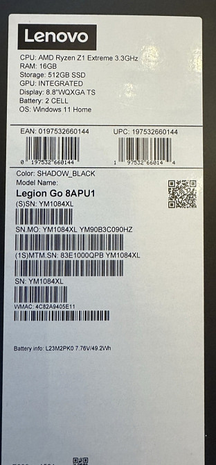 Приставка Lenovo Legion GO Київ - фото 2