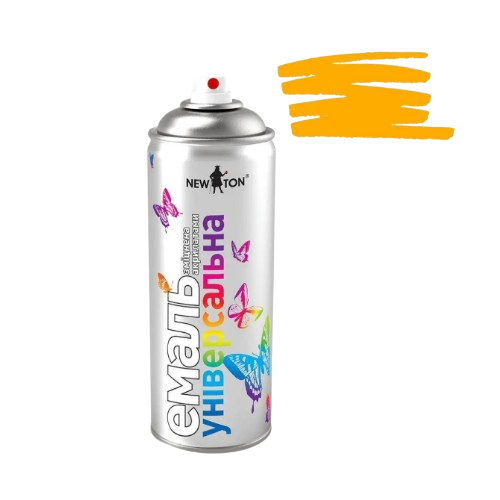 Емаль універсальна 400мл 1028 жовта диня аерозоль NEW TON Житомир