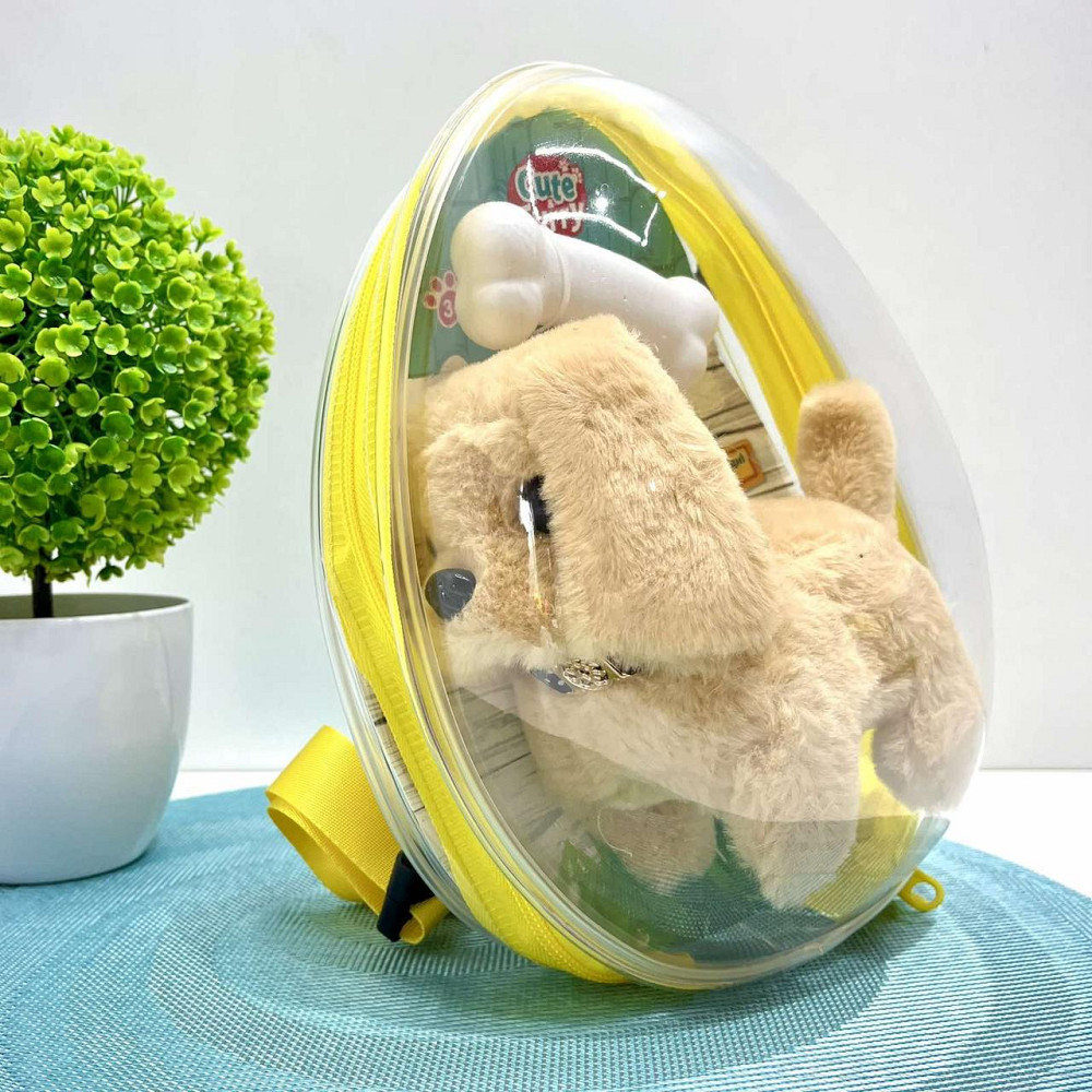 Собачка інтерактивна ходить видає звуки ворушить хвостиком в рюкзаку Бежева (777-23B) Чернигов - изображение 2