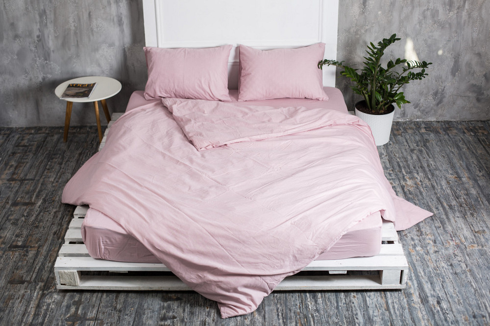 Ecotton Комплект постілі Ecotton полуторний Підковдра та 2 наволочки бузковий пудровий Коломыя - изображение 1