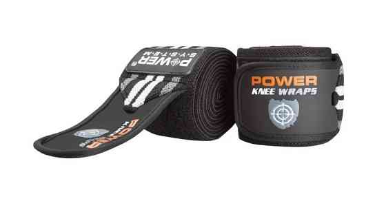 Бинти на коліна Power System PS-3700 Knee Wraps Grey/Black (пара) Кам'янське