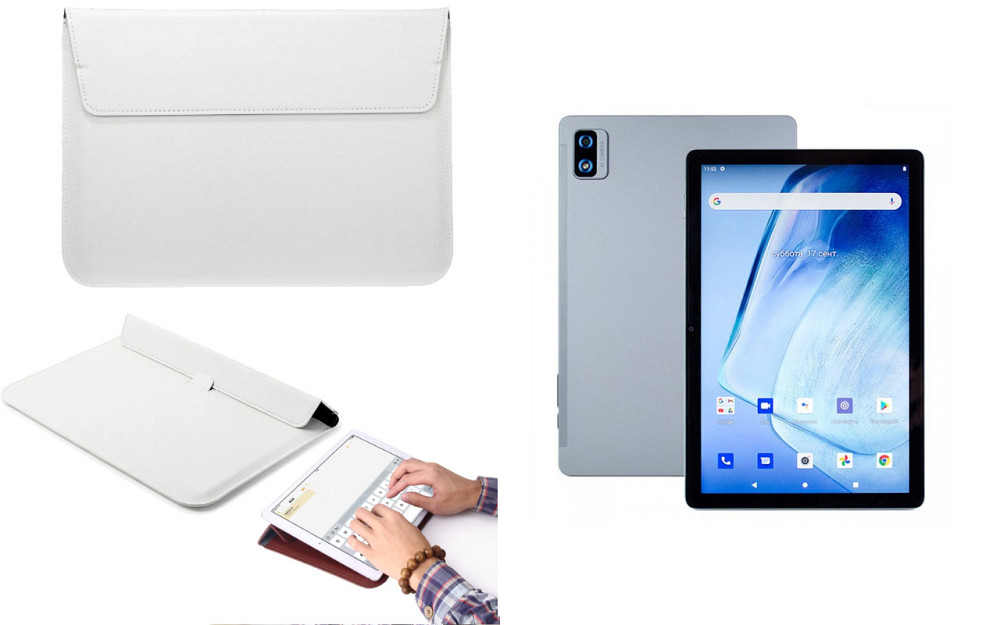 Чохол-конверт VitoCase для Cubot Tab 30, з функцією підставки для планшета Білий Київ - фото 1
