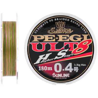 Шнур Sunline PE EGI ULT HS8 180m #0.4/0.104mm 3.3kg (1658.07.33) Винница