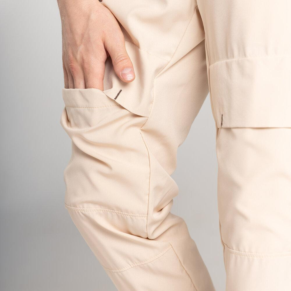 Чоловічі штани джогери з кишенями бежеві Pobedov Vershyna Київ - фото 8