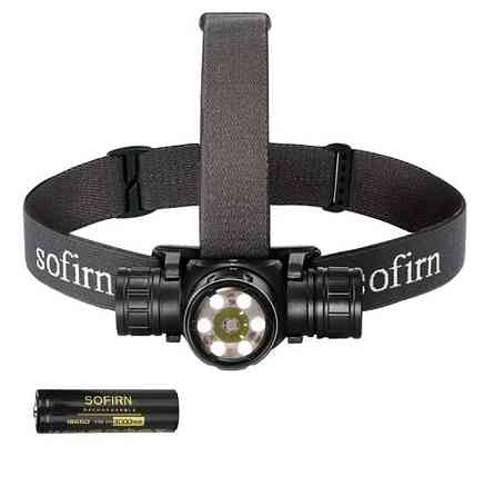 Ліхтар налобний світлодіодний Sofirn HS21 2200лм 6500K з червоним світлом + акумулятор Вінниця