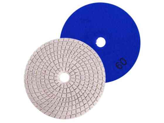 Круг алмазный шлифовальный на липучке 125мм, зерно 60 (ракушка) Харьков